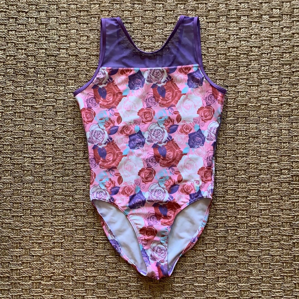 Plum Practicewear Kip-In It Rosy Mesh Leotard